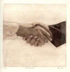 Einverst�ndnis, 19 x 19 cm